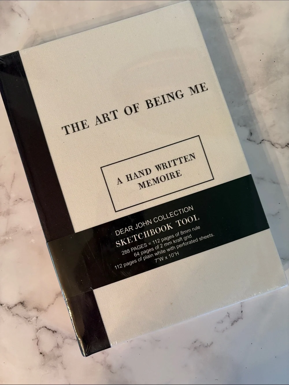 White and Black Canvas Sketchbook